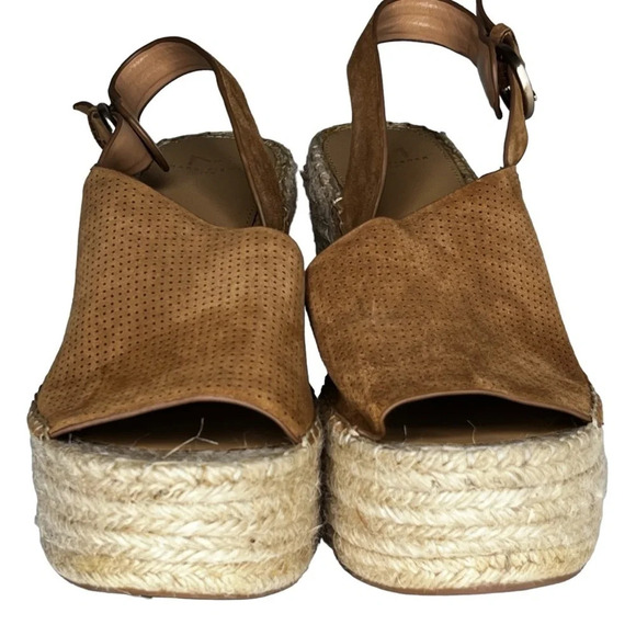 Marc Fisher NWOT Landela d’Orsay Wedge Espadrilles in Brown Size 11 - Picture 5 of 11